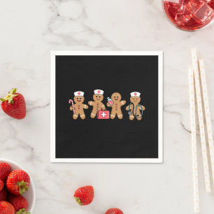 Weihnachts-Lebkuchen-Pflege-Team-Geschenke Serviette