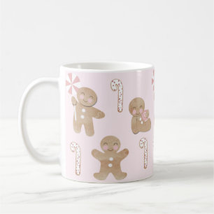 Weihnachts-Lebkuchen-Rosa Kaffeetasse