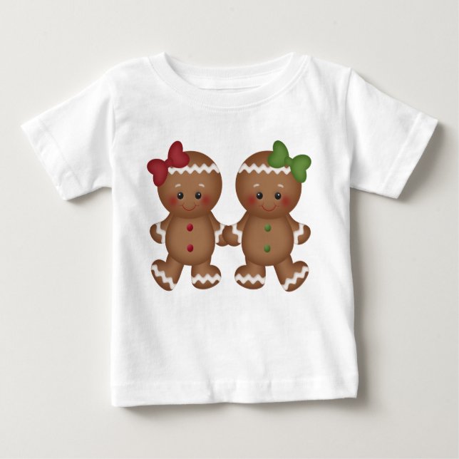 Weihnachts-Lebkuchen-T - Shirt (Vorderseite)