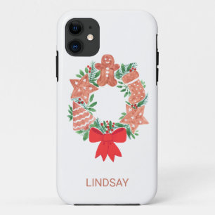 Weihnachts-Lebkuchengebäck Keks Individuelle Name Case-Mate iPhone Hülle