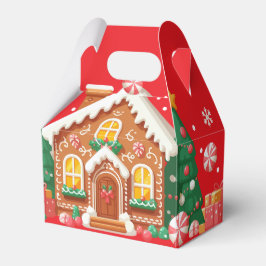 Weihnachts-Lebkuchenhäuschen Geschenkschachtel