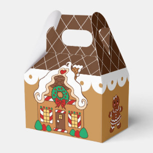 Weihnachts-Lebkuchenhäuser-Geschenkboxen Geschenkschachtel