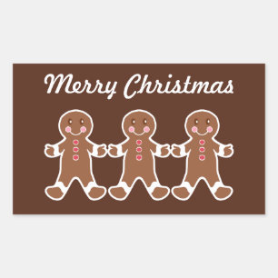 Weihnachts-Lebkuchenjunge Stickers