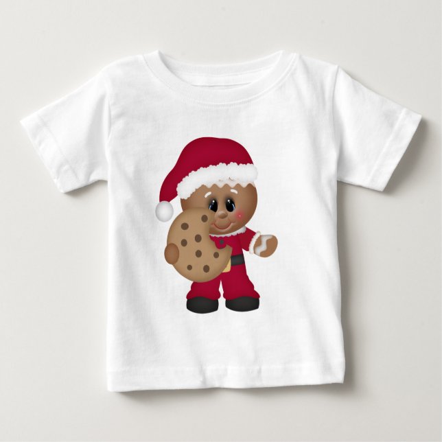 Weihnachts-Lebkuchenjungen T - Shirt (Vorderseite)