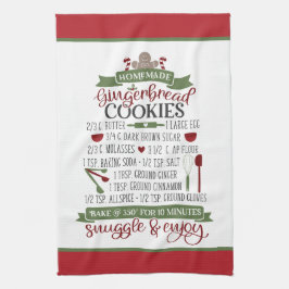 Weihnachts-Lebkuchenrezept Geschirrtuch