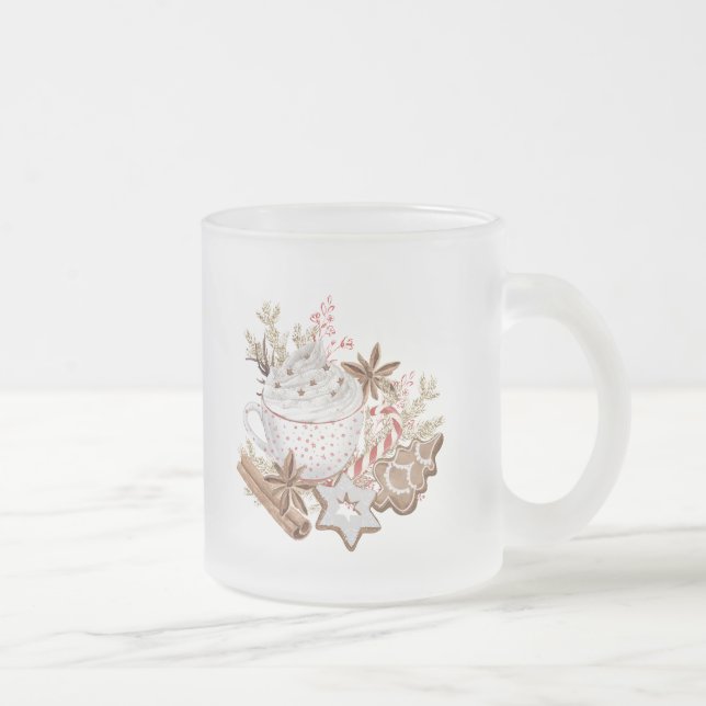 Weihnachts-Leckereien Mattierte Kaffee-Tasse Mattglastasse (Rechts)