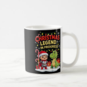 Weihnachts-Legende in Arbeit Niedlicher Feiertagsk Kaffeetasse