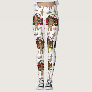 Weihnachts-Leggings Lebkuchenmann Leggings