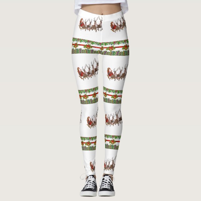 Weihnachts-Leggings Leggings (Vorderseite)