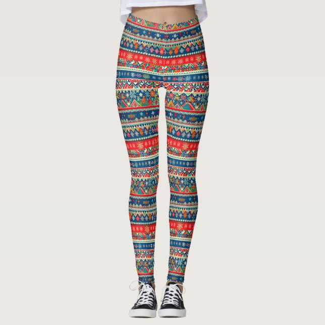 Weihnachts-Leggings Leggings (Vorderseite)