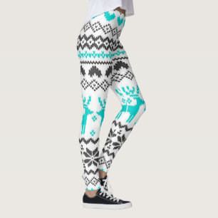 Weihnachts-Leggings/Rentiere und Herz Leggings