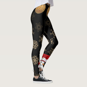 Weihnachts-Leggings, Schneemann Leggings