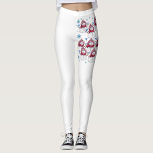 Weihnachts-Leggings, Schneemann Leggings