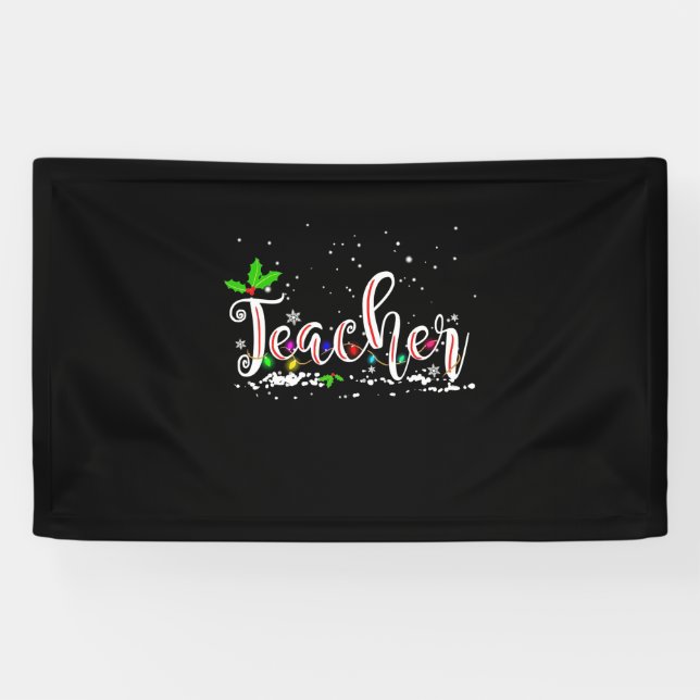 Weihnachts-Lehrerin Banner (Horizontal)