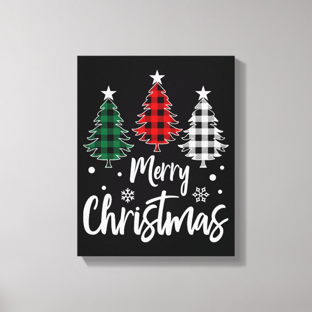 Weihnachts-Leinwand Wall Art Leinwanddruck (Vorderseite)
