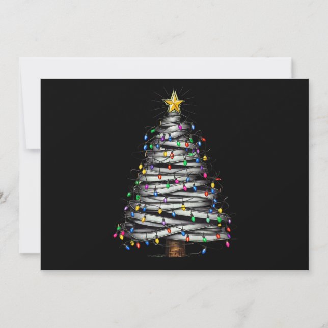Weihnachts-Leuchtturm Feiertagskarte (Vorderseite)