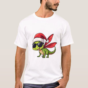 Weihnachts-Libelle-Santa-Hut-lustige-Weihnachten-K T-Shirt