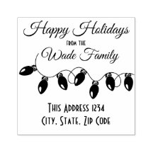 Weihnachts-Lichter glücklich Feiertage Rücksendead