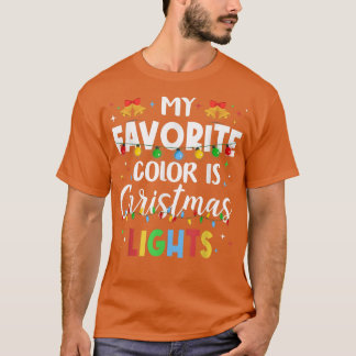 Weihnachts-Lichtfarbe Dekoration Lover Funny Decor T-Shirt