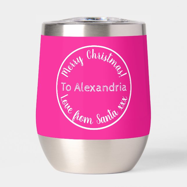 Weihnachts-Liebe aus Personalisiertem Rosa (Vorderseite)