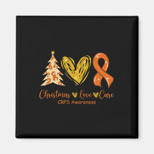 Weihnachts-Liebe Heilung Orange Ribbon CRPS Bewuss Magnet