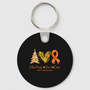 Weihnachts-Liebe Heilung Orange Ribbon Crps Bewuss Schlüsselanhänger