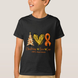 Weihnachts-Liebe Heilung Orange Ribbon Crps Bewuss T-Shirt