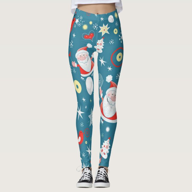 Weihnachts-Liebe Leggings (Vorderseite)