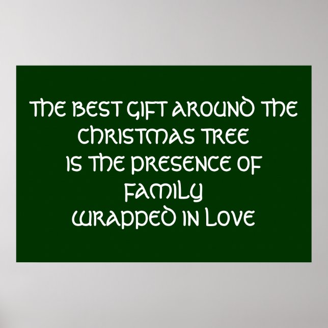 Weihnachts-Liebe-Poster Poster (Vorne)