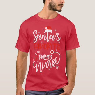 Weihnachts Lieblings Dialyse Nurse Shirt Funny Xma
