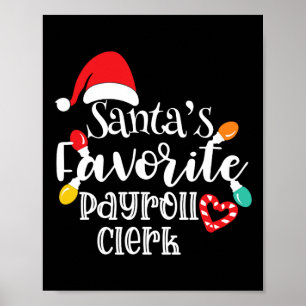 Weihnachts Lieblings-Gehaltskanzler Weihnachtsleuc Poster