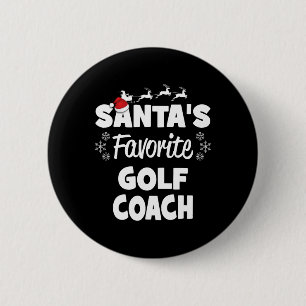 Weihnachts Lieblings-Golf-Coach Spaß Weihnachten M Button