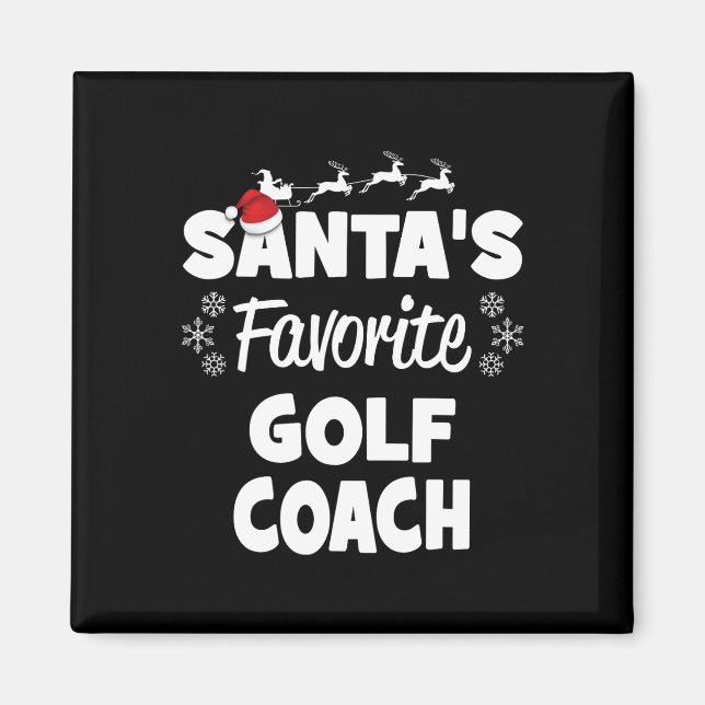 Weihnachts Lieblings-Golf-Coach Spaß Weihnachten M Magnet (Vorne)