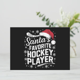 Weihnachts Lieblings-Hockey-Spieler Pajama Weihnac Feiertagskarte