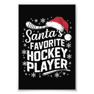 Weihnachts Lieblings-Hockey-Spieler Pajama Weihnac Fotodruck