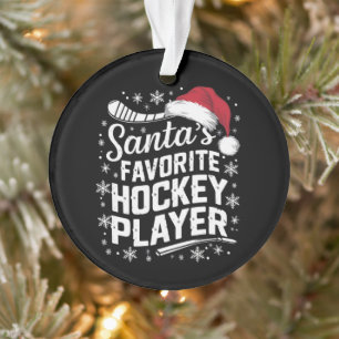 Weihnachts Lieblings-Hockey-Spieler Pajama Weihnac Ornament