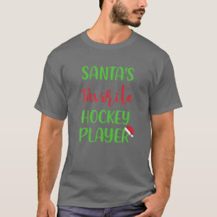 Weihnachts Lieblings-Hockey-Spieler Pajama Weihnac T-Shirt