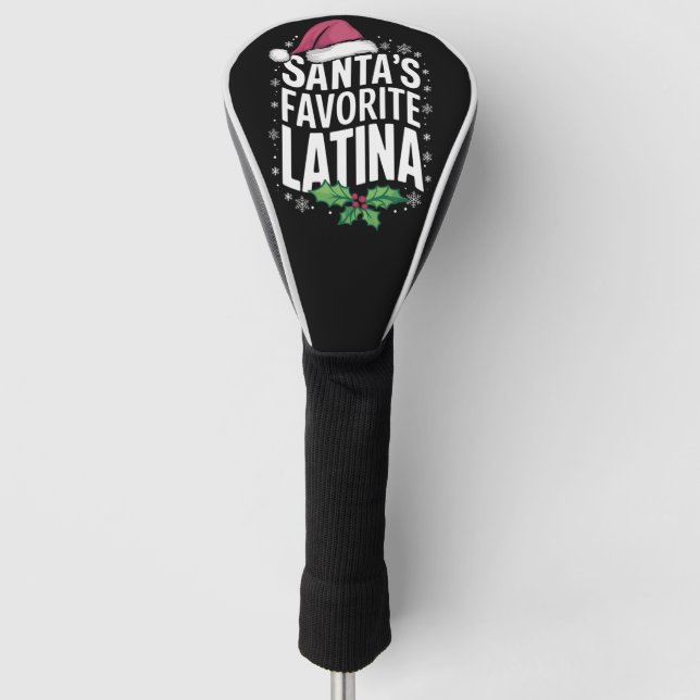 Weihnachts Lieblings-Latina Weihnachten Weihnachte Golf Headcover (Vorderseite)