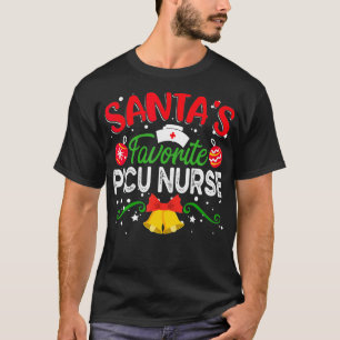 Weihnachts Lieblings-PICU-Krankenschwester Funny W T-Shirt