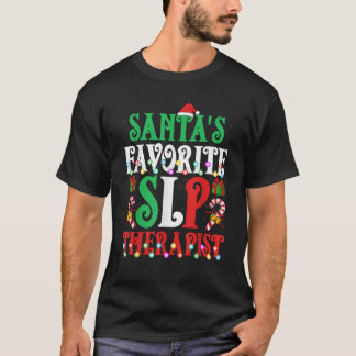 Weihnachts-Lieblings-SLP-Therapeut Xmas Speech The T-Shirt
