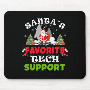 Weihnachts Lieblings-Tech-Support Funny Christmas  Mousepad