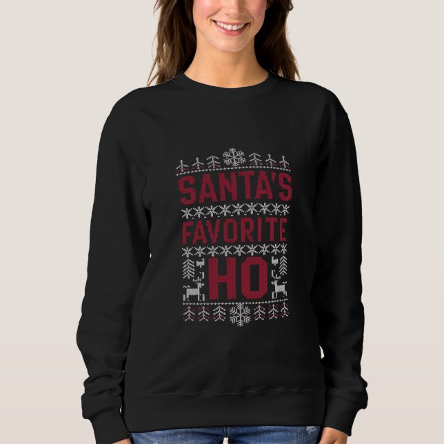 Weihnachts-Lieblings-Weihnachtssüßer Sweatshirt (Vorderseite)