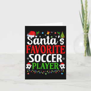 Weihnachts Lieblingsfußballspieler Xmas Funny Chri Karte