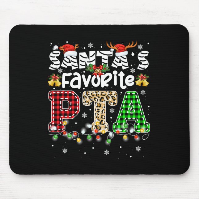 Weihnachts-Lieblingshilfetherapeut des Weihnachtsm Mousepad (Vorne)