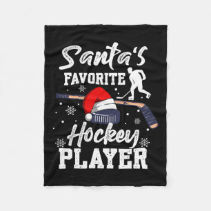 Weihnachts Lieblingshockey-Spieler Weihnachten Paj Fleecedecke
