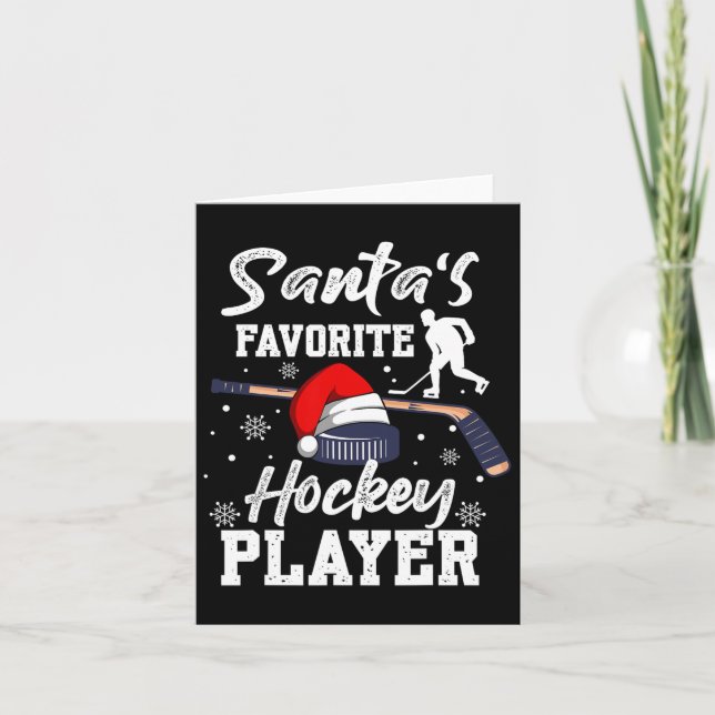 Weihnachts Lieblingshockey-Spieler Weihnachten Paj Karte (Vorderseite)