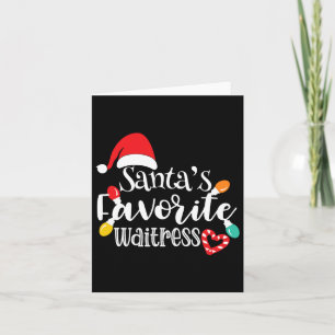 Weihnachts-Lieblingskellnerin Karte