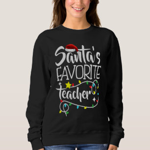 Weihnachts-Lieblingslehrer beleuchten Weihnachten Sweatshirt