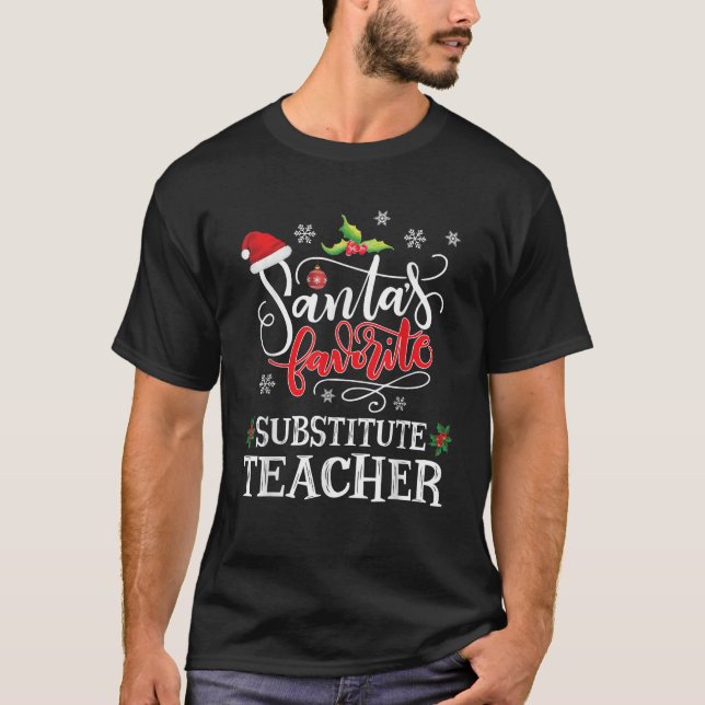 Weihnachts-Lieblingslehrer T-Shirt (Vorderseite)