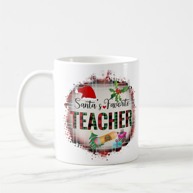 Weihnachts-Lieblingslehrerin Kaffeetasse (Links)